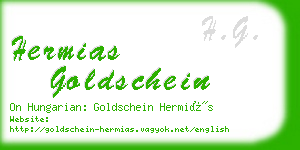 hermias goldschein business card